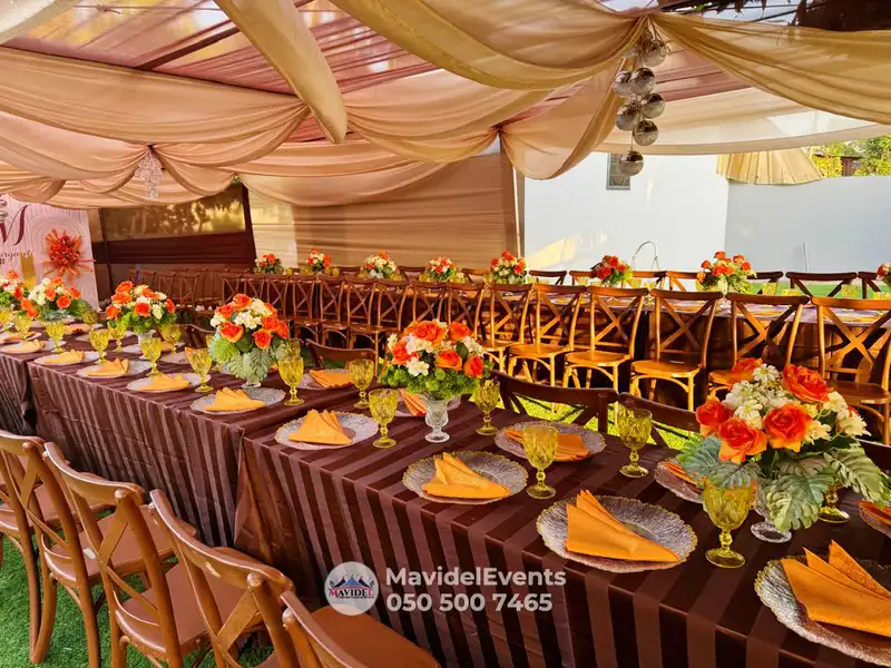Decorated event venue